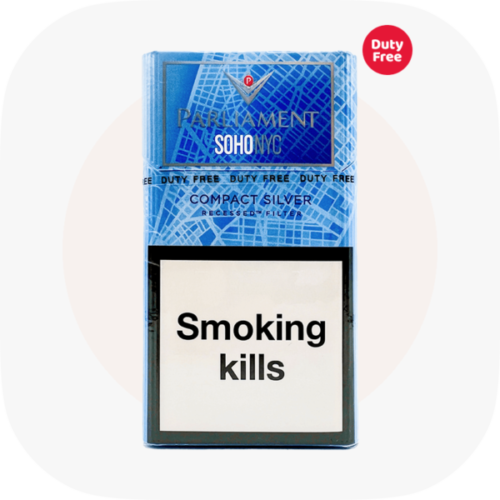 Π¦ΠΈΠ³Π°ΡΠΊΠΈ Π· ΡΡΠ»ΡΡΡΠΎΠΌ Parliament Soho NYC Compact Blue Silver 20 ΡΡ