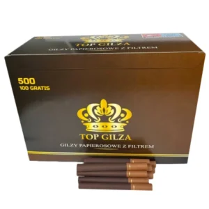 Коричневі гільзи TOP GILZA 500 штук Гарна якість