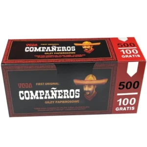 Гільзи для набивання сигарет COMPANEROS 500 штук ПОЛЬЩА