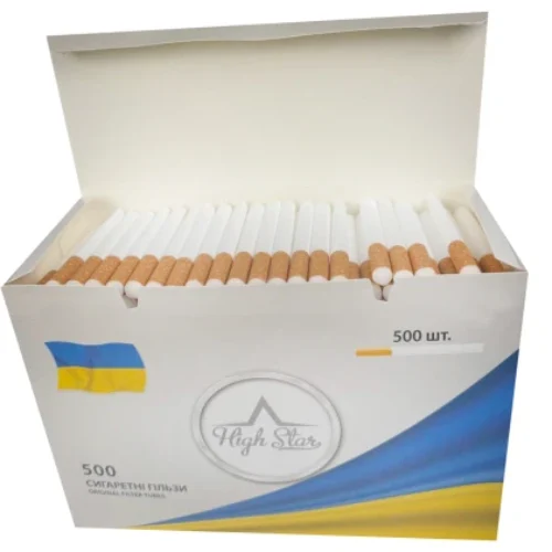 Гільзи для набивання цигарок High Star 500 штук Виробник Швеція